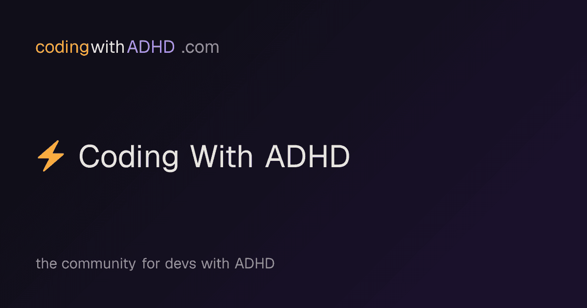 Coding With ADHD official website preview